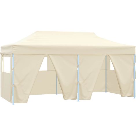 Party Tent Folding Cream 291 x 580 x 315 cm Oxford Fabric vidaXL