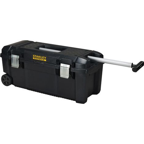 Stanley – Boîte à outils étanche 71 cm – Poignée télescopique – Roulettes – Capacité 39L – Charge max 35kg – FMST175761