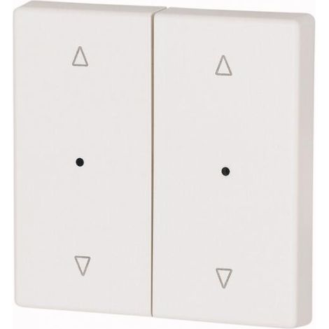 Bouton à bascule double +raccord de manomètre blanc jalo EATON CWIZ-02/21-LED