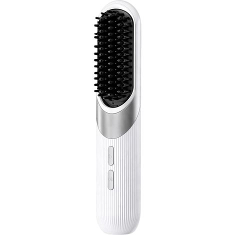 Un peine inteligente para cabello corto, un peine térmico portátil (blanco) para flequillo/cabello corto. (1/4)