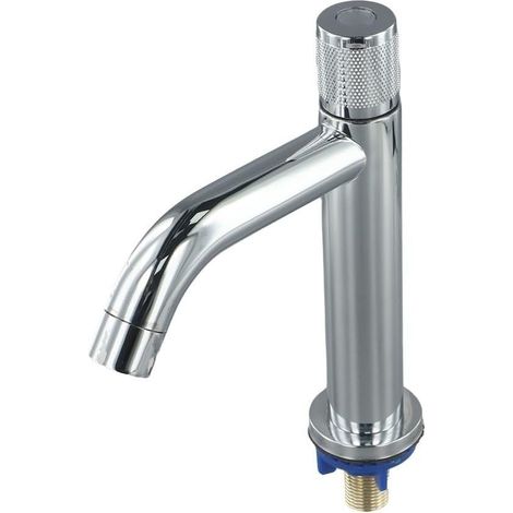 Robinet de lavabo, inox 304, argenté, monocommande, pour vasque (1/5)