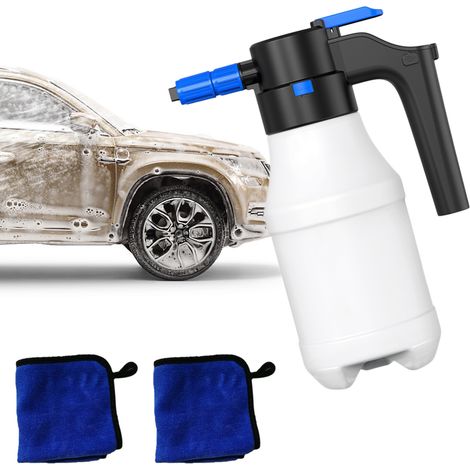 Mousseuse Électrique 1.5L Rechargeable USB-C Grand Angle 75° pour Voiture et Maison (1/4)