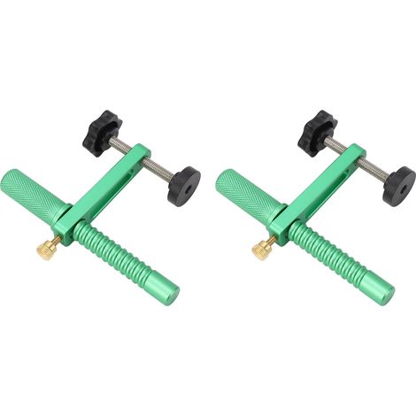Lot de 2 étaux de établi à chien 20mm en alliage d'aluminium pour perçage polissage fraisage bois artisanat (1/5)
