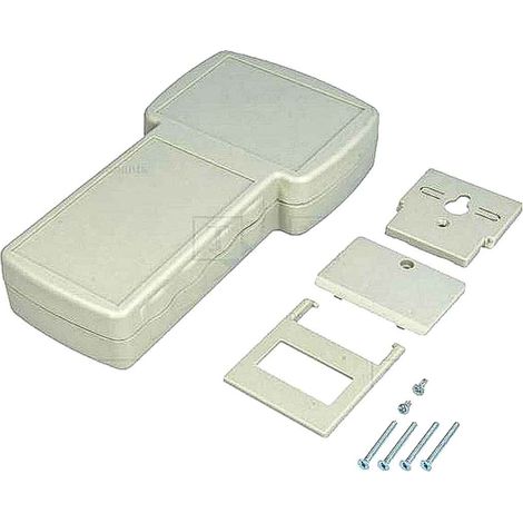 Boîtier RS PRO avec fenêtre d'affichage en ABS Gris, dim. ext. 210 x 110 x 41mm, IP54 ( Prix pour 1 )