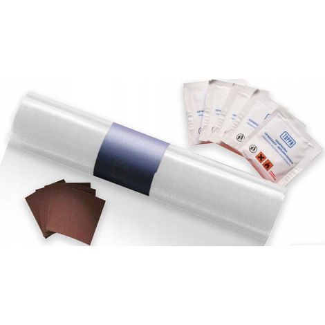 Kit de reparación de lonas de 220x32cm TRANSPARENTE (1/2)