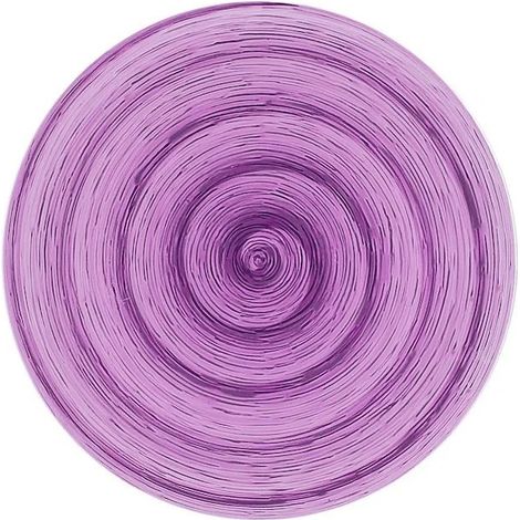 Dessertteller mauve, handbemalt, Ø20,5 cm