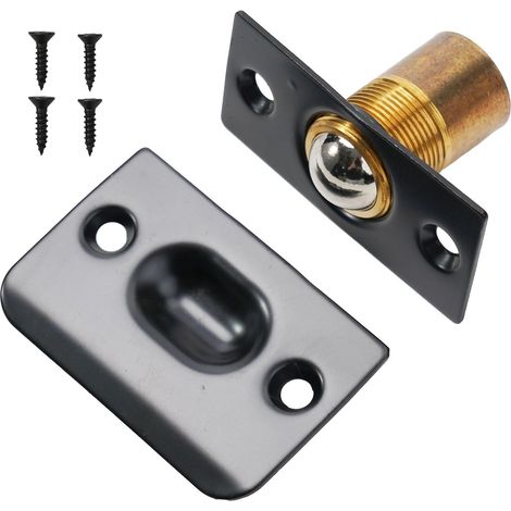 Loquet à bille pour porte de placard, avec gâche (1/5)