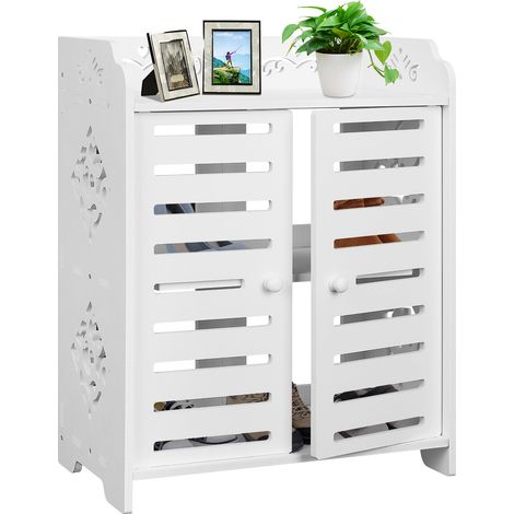 Youyijia 3 Layers Shoe Storage Cabinet Child Shoe Rack Cupboard Stand Storage Unit Freestanding Bathroom Storage Toy Organizer Shelf for Bathroom Furniture Storage Cabinet (1/5)