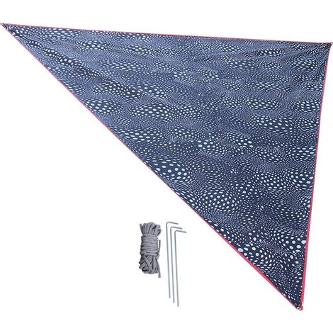 Super Grande auvent de Camping de crème Solaire Triangle Cauve Mat de Sol en Plein air (5 5 5m) (1/5)