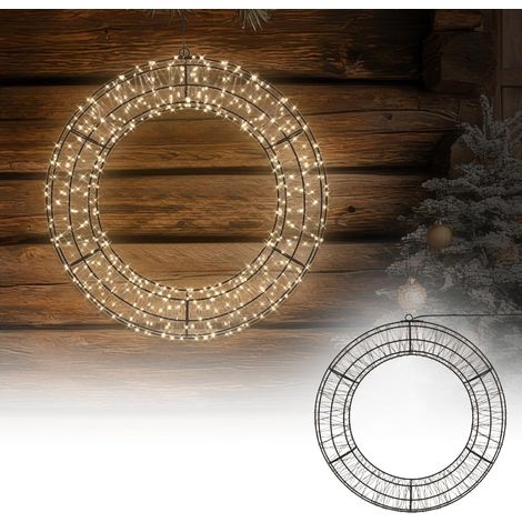 ECD Germany Corona Luminosa di Natale a 720 LED Ø50cm Decorazione Natalizia (1/5)