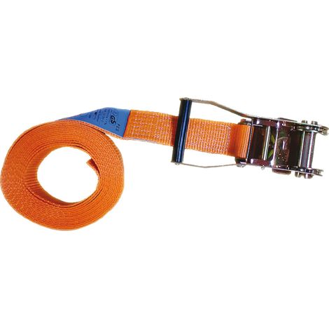 Sangle d'arrimage, monobloc avec cliquet, 2000/4000 kg, 8 m, 50 mm