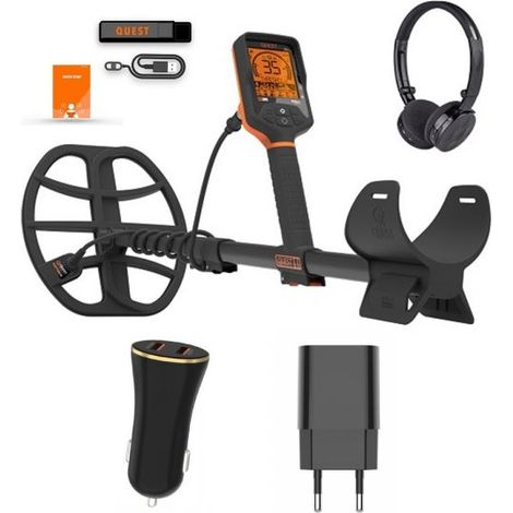 Quest metal detector Q35 3 frequenze di ricerca (Energy pack)