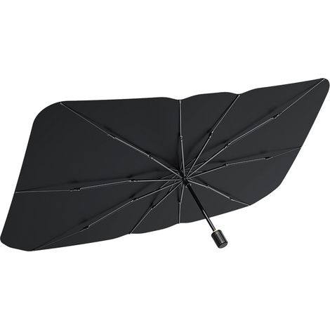 Pare-soleil de pare-brise de voiture – housse de protection multicouche réfléchissante et isolante thermique avec conception rétractable (1/5)