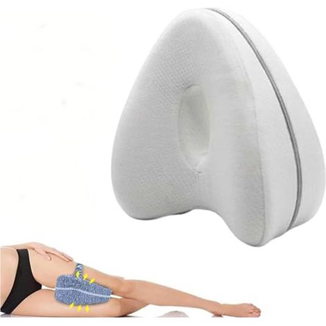 Orthopedic Memory Foam Leg Pillow, Knee Support for Side Sleeping, Ergonomic Design, Relieves Back and Waist Pain (1/5)