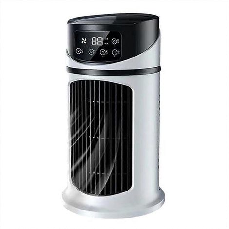 Ventilateur de bureau multifonctionnel, mini refroidisseur évaporatif, ventilateur réglable (1/5)