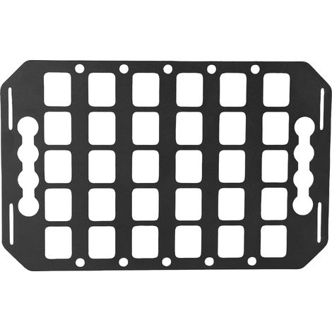 Support de panneau Molle pour lit de camion, 12,5x8x0,08 pouces, organisateur de rail en L en aluminium pour voitures, SUV, pick-up, camping-car