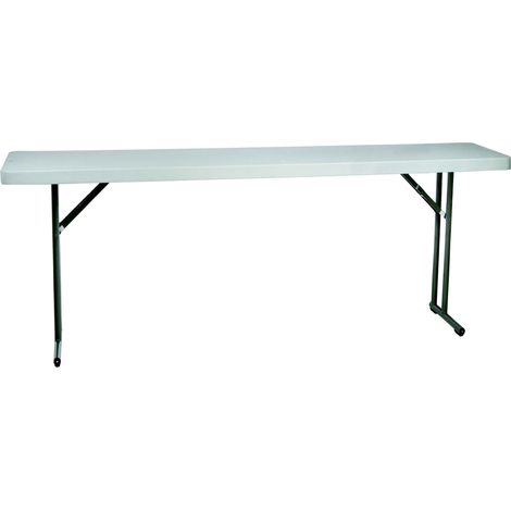 garbar BACH Mesa Rectangular Plegable Interior, Exterior 180x45 Gris