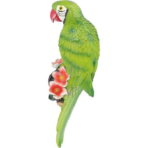 Hängende Papageien-Skulptur, dekorative realistische Papageien-Gartenfiguren, niedliche tropische Vogel-Dekoration
