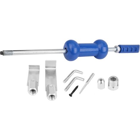 Kit de réparation de bosses de voiture en 9 pièces (5 lbs), extracteur de bosses, marteau à inertie, réparation de carrosserie à faire soi-même. (1/5)