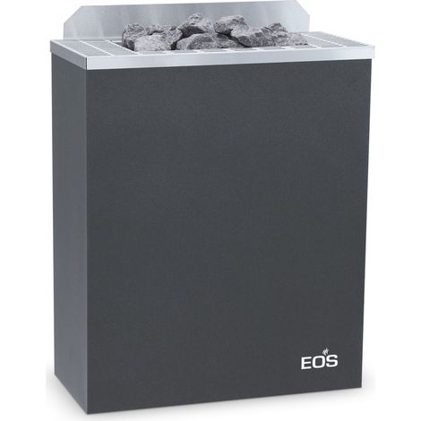 Eos Gracil W 7,5 kW finnischer Saunaofen Elektrischer Wandofen Anthrazit-Perleffekt (1/5)