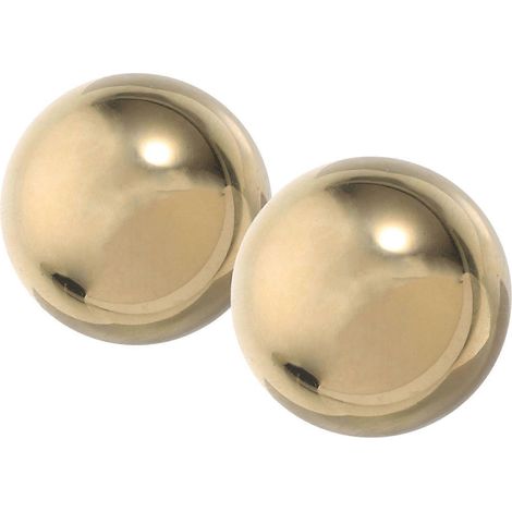 Balles d'exercice en laiton doré (lot de 2) pour le fitness et la décoration (1/5)