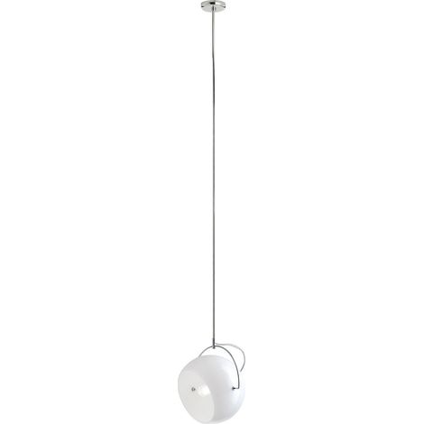 [NEUWERTIG] Fabbian Beluga White Glas Hängeleuchte Pendelleuchte Deckenlampe Leuchte ø 20 Cm B-Ware