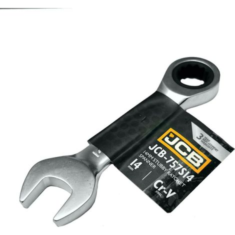 Llave de trinquete FORCE 14 mm L=115 mm, acero Cr-V, mecanismo de trinquete para menos esfuerzo, acabado satinado, ligera y compacta, ideal para trabajos precisos.