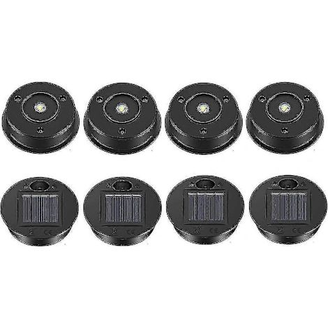 NA/8pcs Pièces de rechange pour lanternes solaires LED, couvercle de panneau solaire pour terrasse-AquaForge