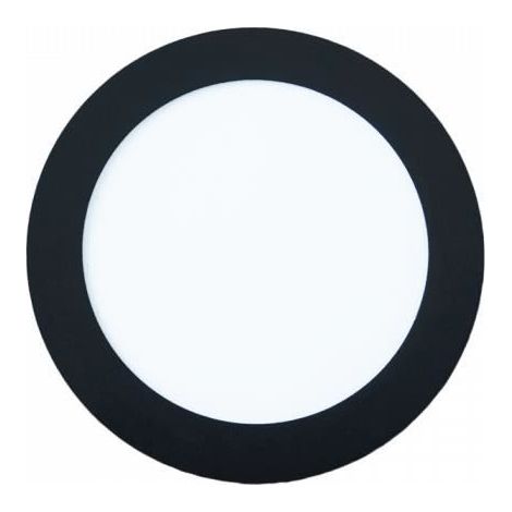 Downlight encastré rond noir 22,1cm LED 18W 4000K (1/2)