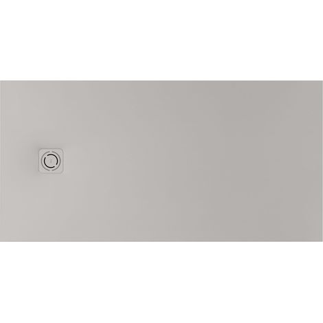 Receveur de douche extra plat en Stonex® Terran-N + Grille Twist - 1400x800mm - Perle (1/2)