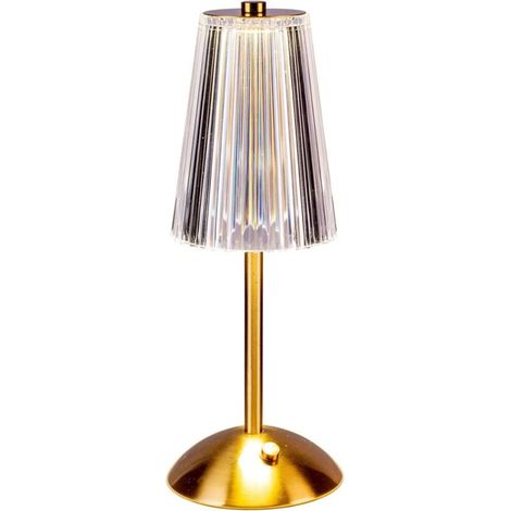Lampe de table de cristal,Lampe LED de cristal d'éclairage sans étape avec 3 modes,Lampes de table LED rechargeables pour chambre à coucher,Lire,Bureau,Bar à la maison (1/4)
