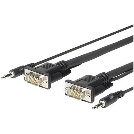 Vivolink PROVGAMCS1.8 adaptador de cable de vídeo 1,8 m VGA (D-Sub) + 3,5mm Negro
