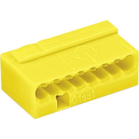 Borne de raccordement WAGO 243-508 flexible: 0.6- rigide: -0.8 mm² Nombre de pôles: 8 jaune 1 pc(s)