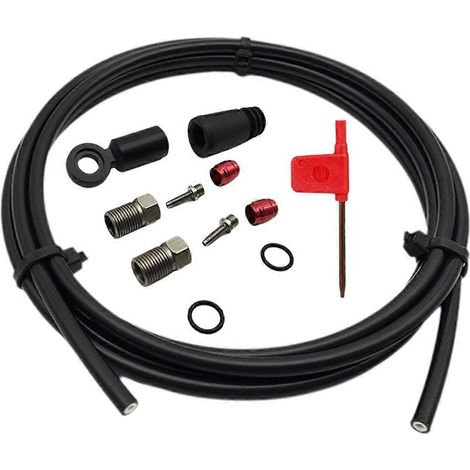 Durite de frein pour freins à disque hydrauliques de vélo, 2 mètres de long, compatible avec le kit de connexion de frein de vélo SRAM Flat Mount HRD Red Force Apex. (1/5)