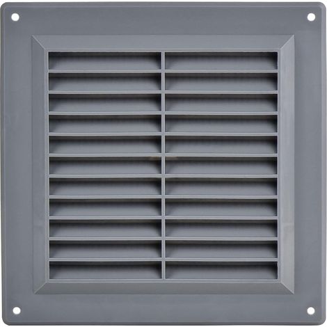 1 Grille d'Aération, Plastique Robuste 148x148mm, Registre Évacuation Air, Pour Mur Et Plafond Intérieur (1/5)
