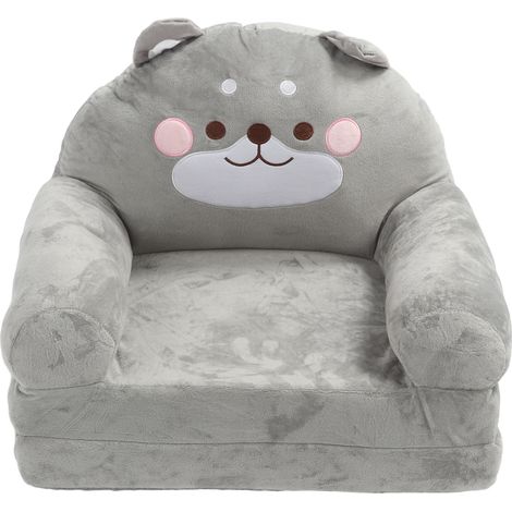 Canapé pliant en forme d'animaux de dessin animé pour enfants, doux et pliable, Portable, pour lire, regarder la télévision, détente, 2 plis (1/5)