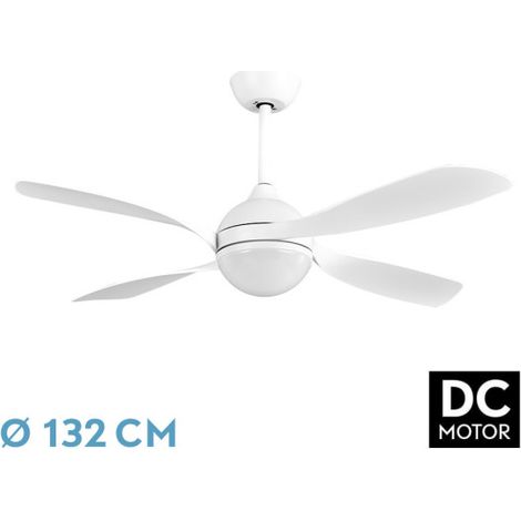 Ventilador Dc Livorno 30w 3250lm Blanco 132d 4aspas 3000k,4500k,6000k, Remoto+ Temporizador+ Memoria (1/2)