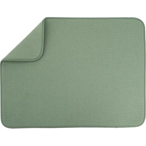 Tapis égouttoir XL en microfibre très absorbant pour la vaisselle, les ustensiles, casseroles et poêles, taille XL, 45,7 x 61 cm, vert - 45.7 cm'Green 45.7 x 61 cm'-'45.7 x 61 cm (1/5)