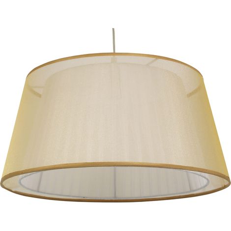 Lampada a sospensione Candellux Charlie Ø45 organza bianco (1/2)