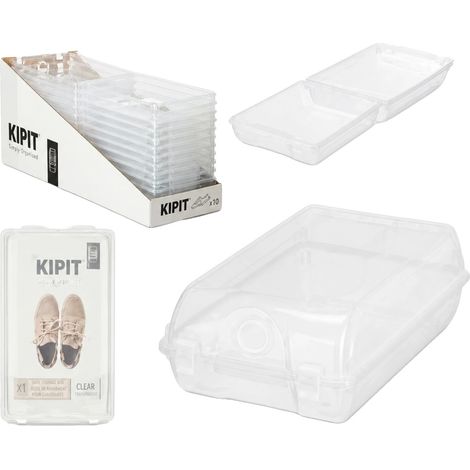 Schuhaufbewahrungsbox, stapelbares Design, langlebiges PP-Kunststoff, 352112 cm (1/2)