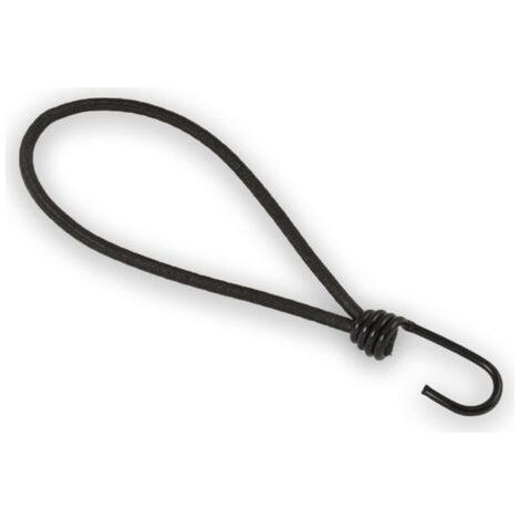 25 pièces élastique avec crochet 20cm tendeur extenseur bâche avec boucle crochet spirale 200mm Ø 6mm boucle expanseur noir (1/4)