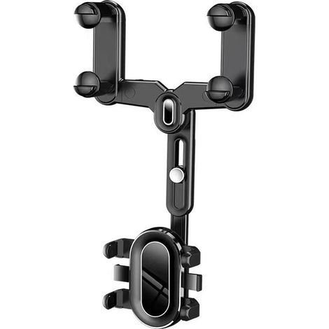 Soporte Para Teléfono En Espejo Retrovisor - Ajustable - Sin Adhesivo - Compatible Con Teléfonos Inteligentes - 1 Unidad (1/5)