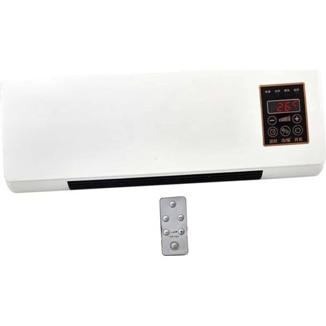 Mini aire acondicionado de pared con mando a distancia, aire acondicionado portátil, sistema split, enchufe europeo de 220 V, para oficina, dormitorio, sala de estar, 55 cm x 24 cm x 12 cm (1/5)
