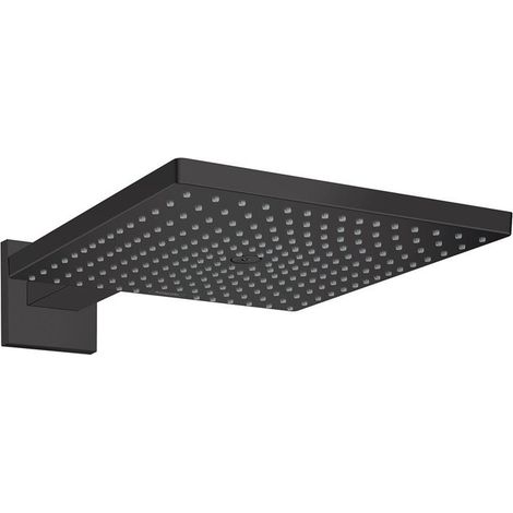 Douche de tête 300 Air 1jet avec bras de douche 390 mm noir mat