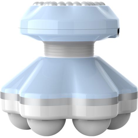 Masajeador portátil, práctico, eléctrico, vibratorio, de tejido profundo para el cuerpo: espalda, cuello, manos y hombros. Funciona con una pila 3AAA. (1/5)