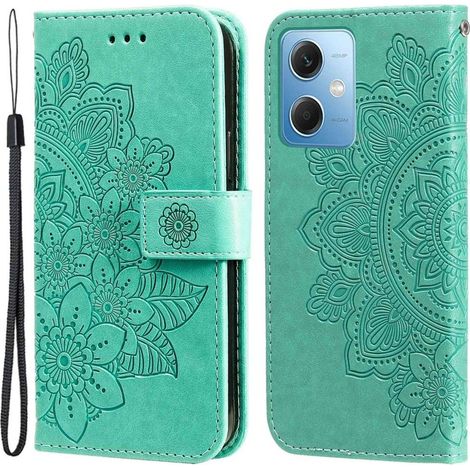 Funda tipo libro para Xiaomi Redmi Note 12 5G / Poco X5 5G, Mandala, verde (1/5)