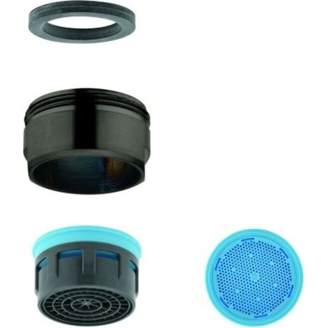 Mousseur 13929 Durchflussklasse A 13,5-15l/min M24x1 hard graphite geb. (1/2)