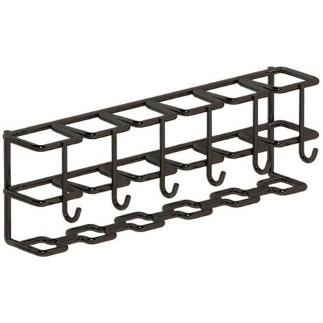 QORVA-Porte-parapluie mural - Seau à parapluie peu encombrant, sans perforation, durable, réglable en hauteur, pour hôtel, couloir, maison, bureau (1/3)