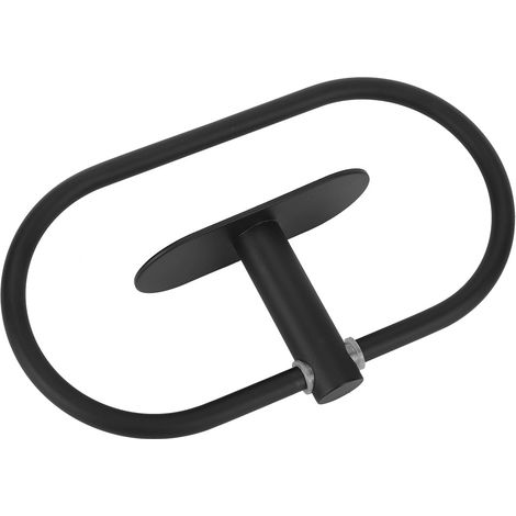 Badezimmer-Wandhandtuchhalter mit Ablagefach aus Edelstahl 304, schwarz (1/5)