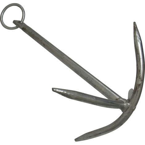 Galvanised Fixed Grapnel Anchor 16KG (HDG Four Prong River Fishing Boat Secure) (1/5)